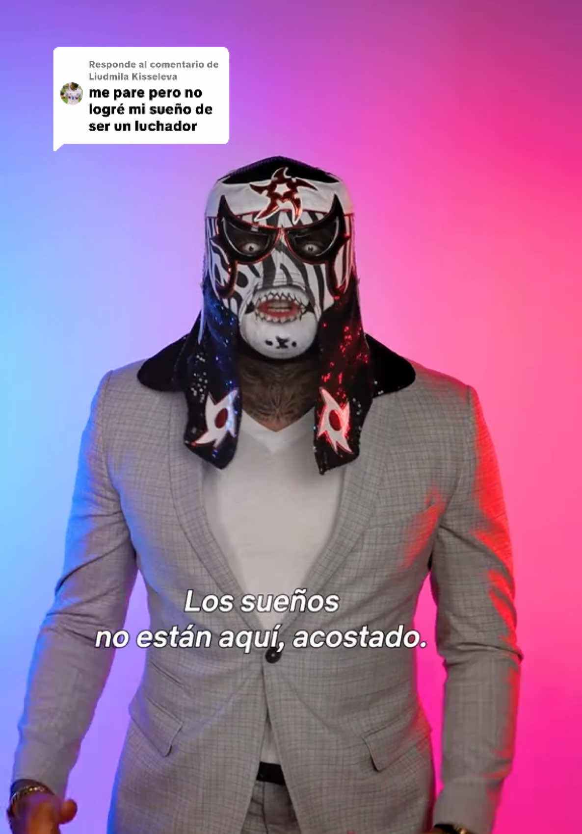 Respuesta a @Liudmila Kisseleva Ánimo, hoy es un nuevo día para echarle ganas y cumplir todo lo que te propongas! Tenemos nuevo luchador a la vista 👀 #fyp #penta #pentaceromiedo #ceromiedo #luchalibre 
