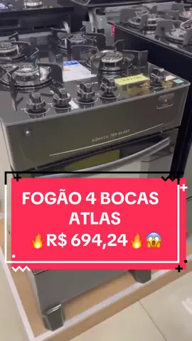 🔥Compra certa, esse fogão é completaço🔥😍#fogão#atlas #4bocas 