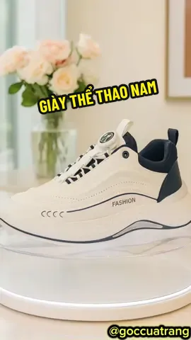 Giày thể thao nam nút vặn, đế cao su êm ái #xuhuong #tiktok #trending #giaythethaonam #viraltiktok 