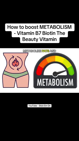 Vitamins Explained - Vitamin B7 Biotin The Beuty Vitamin - B7 is known as the beauty vitamin because it promotes healthy hair , skin and nails. Vitamin B7 also boosts metabolism. Vitamin B7 deficiency is rare but possible on long term antibiotics or genetic disorders  #beauty #BeautyTok #metabolism #b7 #LearnOnTikTok  