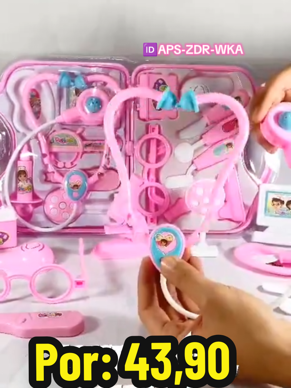 ✨ Mais que um brinquedo, um incentivo à imaginação e empatia das crianças! 👩‍⚕️ Kit Maleta Médica Infantil – perfeito para presentear! 💥 Só R$43,64 com 27% de desconto na Shopee. #BrinquedoEducativo #BrincarDeDoutora #presentecriativo  #presente Presente