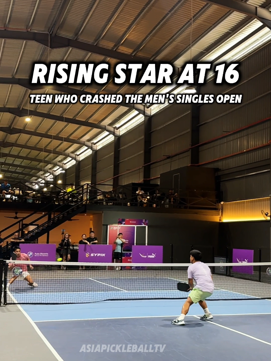 Rising Star pickleball player to watch: 16 yrs old 🇲🇾 Dzarif Dzakwan made it all the way to Men's Singles Open Semi-Final. From multiple juniors title to Men's Open Semi in Solarvest Pickleball Cup #pickleball #pickleballers #pickleballislife #pickleballplayers #pickleballhighlights #pickleballtournament #tenniskids #pickleballaddict