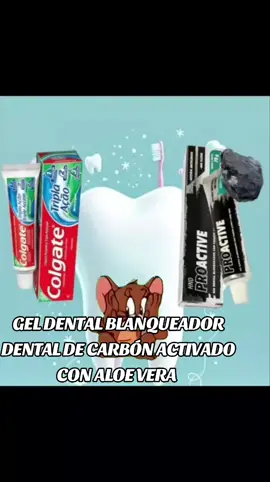 #gel  DENTAL BLANQUEADOR DENTAL CARBÓN ACTIVADO CON ALOE VERA 