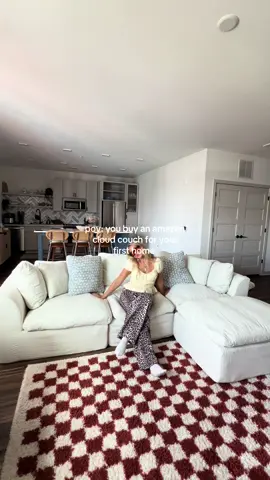 it’s perfect ! the 110” fits perfectly in my space! excited to renovate this space & make it more coastal cozy! linked on ltk & amazon! ⭐️🛋️🐚🌊 #cloudcouch #amazoncouch #amazonsectionalcouch #amazonmodularsectional 