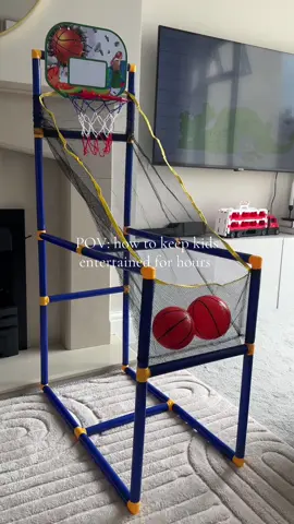 This portable kids' arcade basketball game set is designed to provide endless hours of fun and excitement, while also enhancing their basketball skills.  #basketball #basketballtraining #TikTokMadeMeBuyIt #kidsgame #indoorgames #tiktokfinds #foryou #viral 