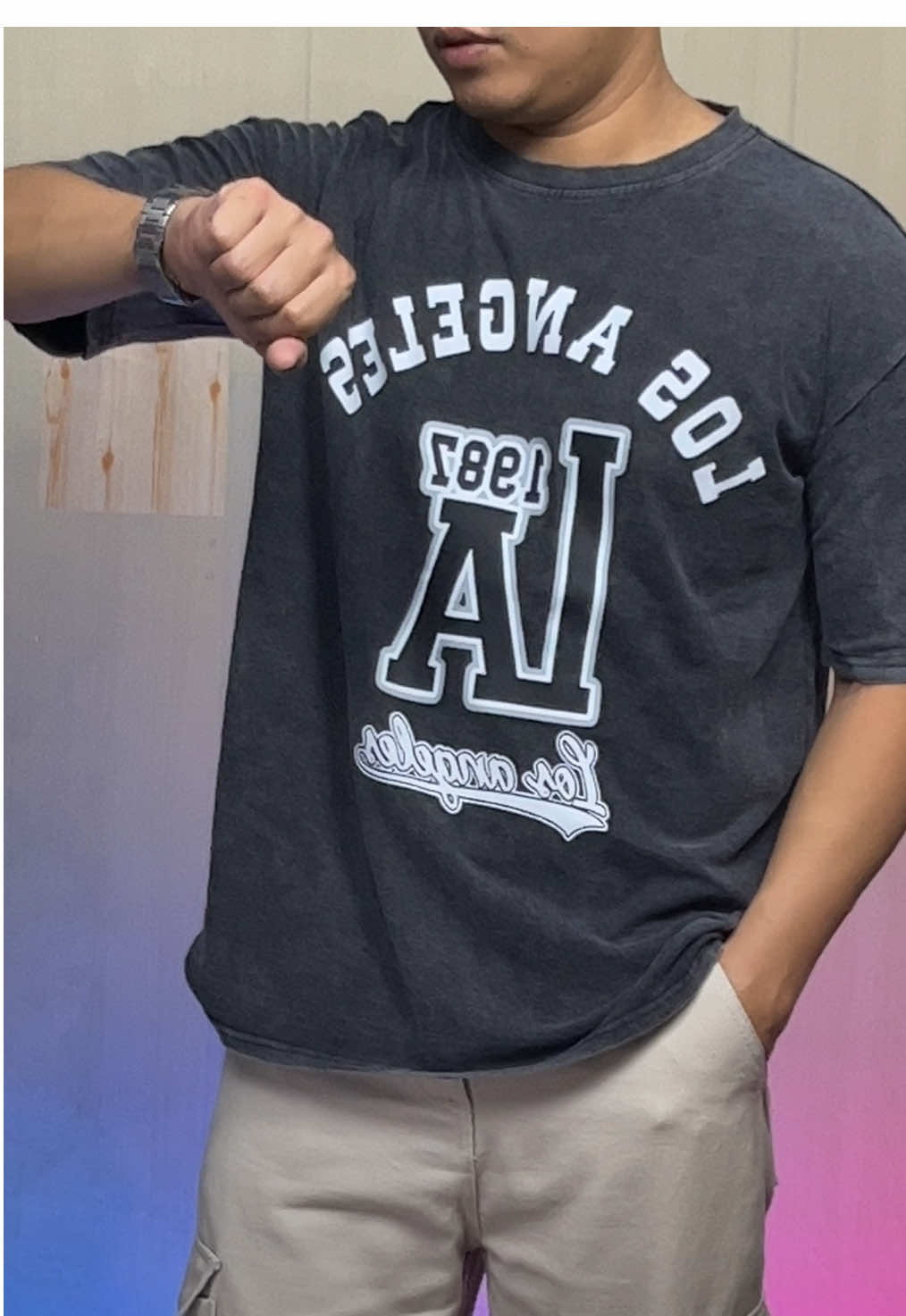 Vintage wash t-shirt #tshirt #vintageshirt #retroshirt #acidwashshirt #OOTD 