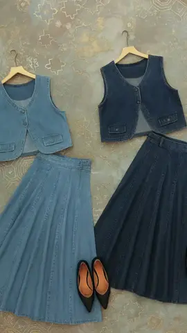 Baju monalisa vest rok jeans#setelanrokleviswanita #setelanwanita #onesetkekinian #setelanwanita #onesetkekinian 