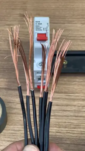 Safely connecting 8 wires to a breaker Pro electrician technique #CaliGarage #ElectricalConnection #ElectricianTip 