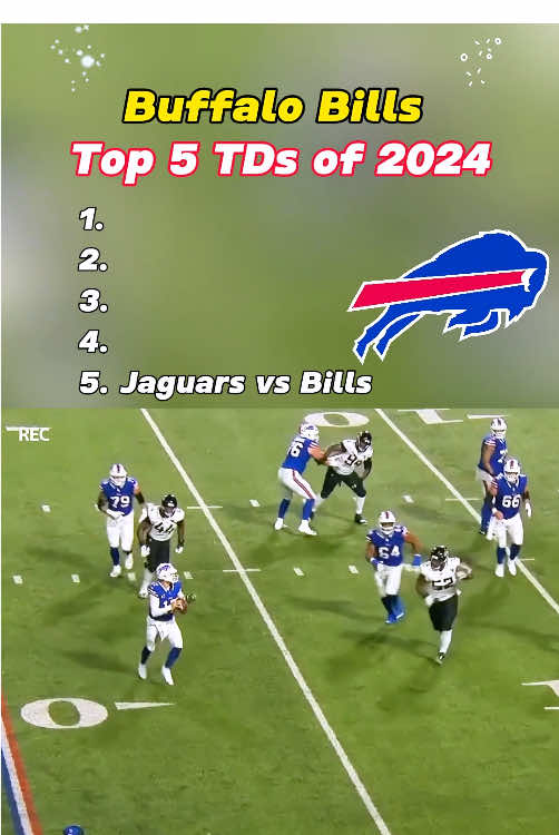 Buffalo Bills top 5 touchdowns of 2024 #nfl #nflfootball #football #footballtiktok #highlights #buffalobills 