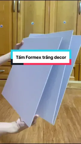 Decor phông nền góc quay với Tấm bìa Formex trắng. Loại em sử dụng có kích thước 40x40cm, dày 5mm. #formex #tamformex #decor #gocquay #LearnOnTikTok 