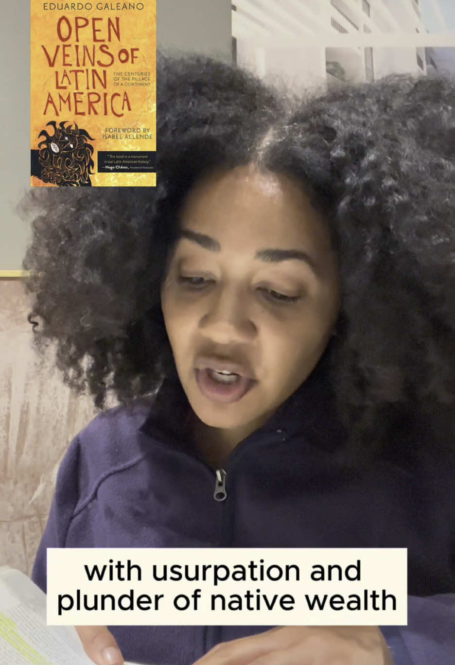 “Open Veins of Latin America” by Eduardo Galeno I’m recirculating this from our book club pick in January. To watch the full video, click the 🔗 in bio! #BookTok 