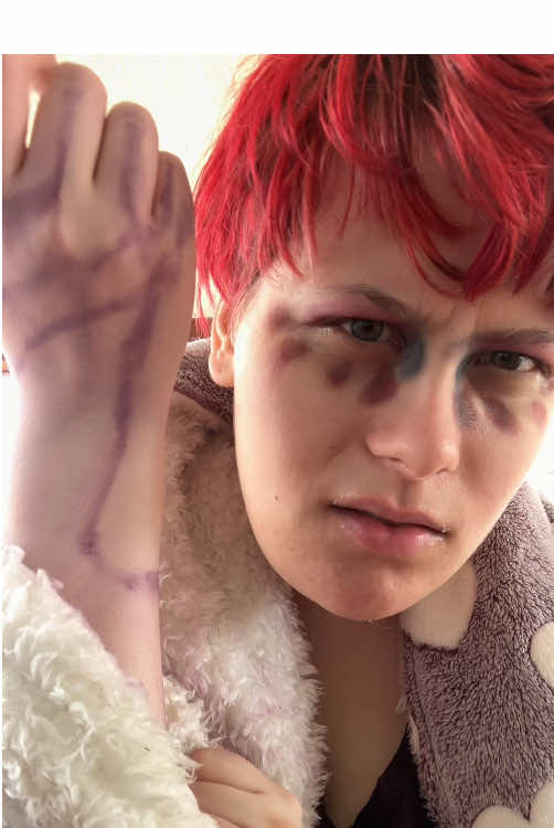 I made it for the tiger but the bird keeps taking it, is such a good line to be honest #AngelDustcosplay 