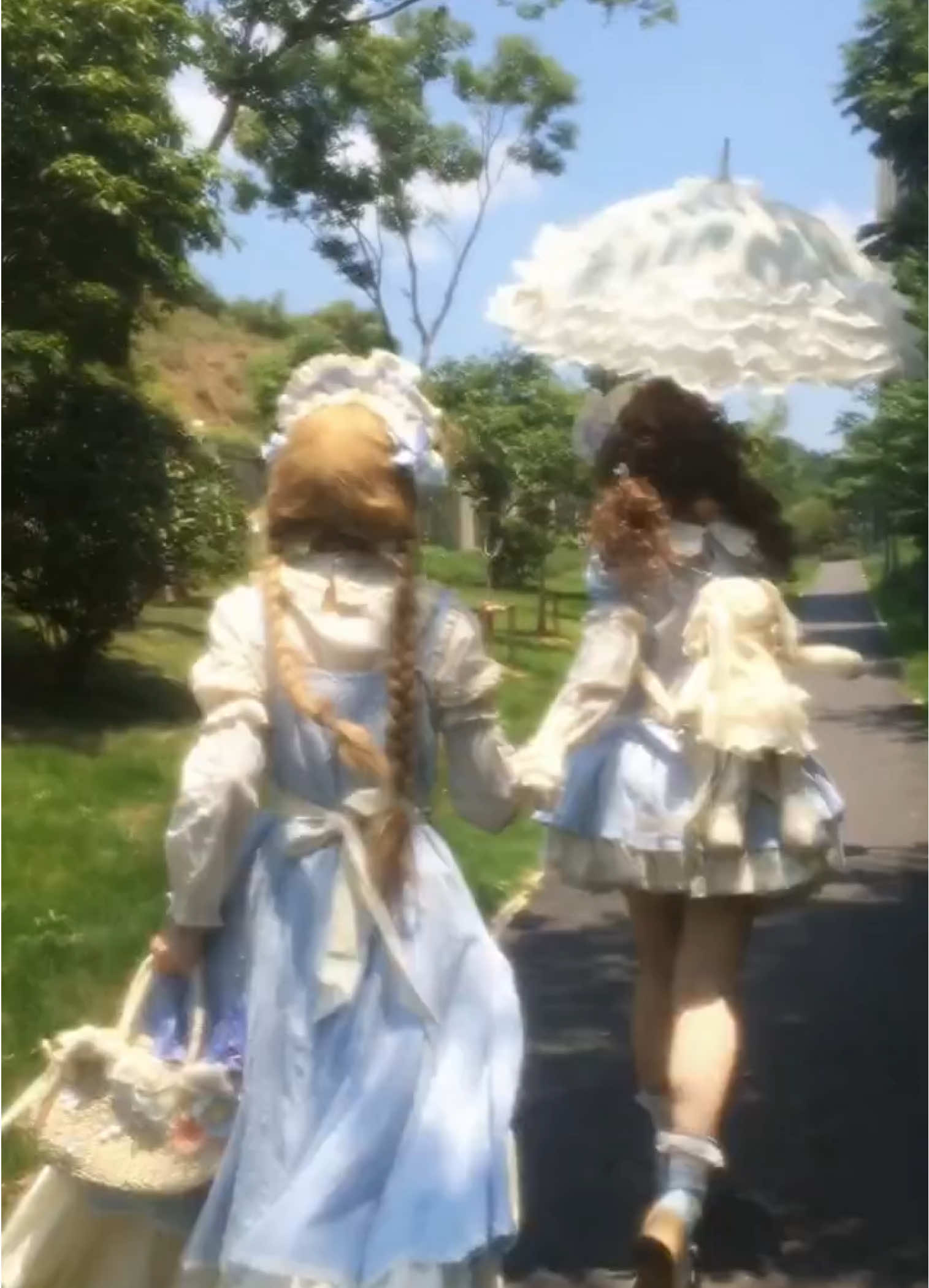A summer gathering enshrined in memory ☀️ #lolitaaesthetic #lolitastyle #ロリータ #lolita #cute  