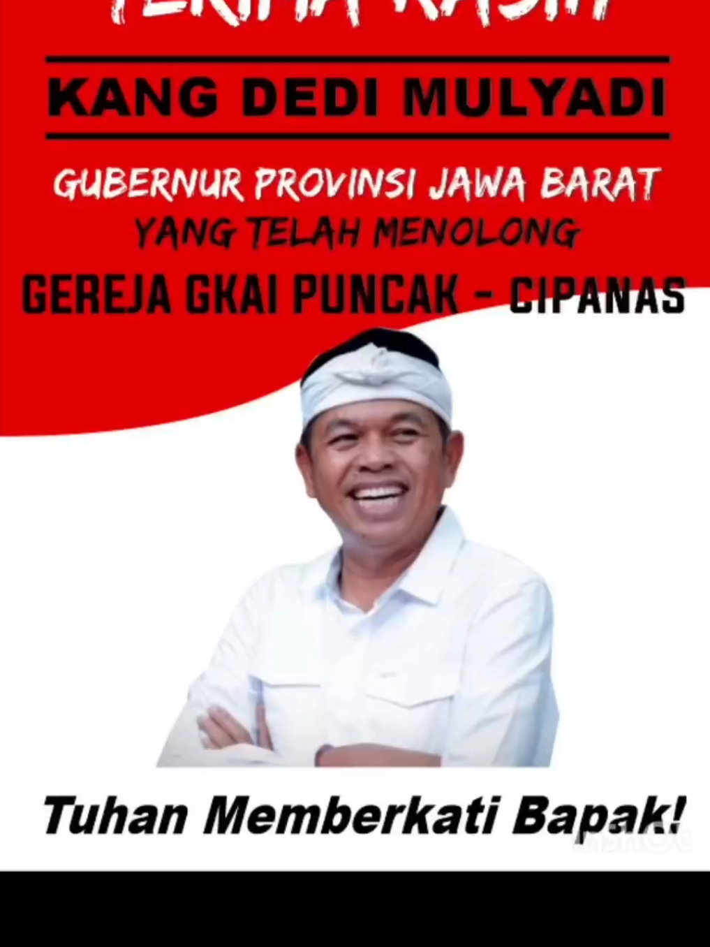 terima kasih, Bapa Gubernur.. #kangdedimulyadi #gerejakristen #KDM #gkai 
