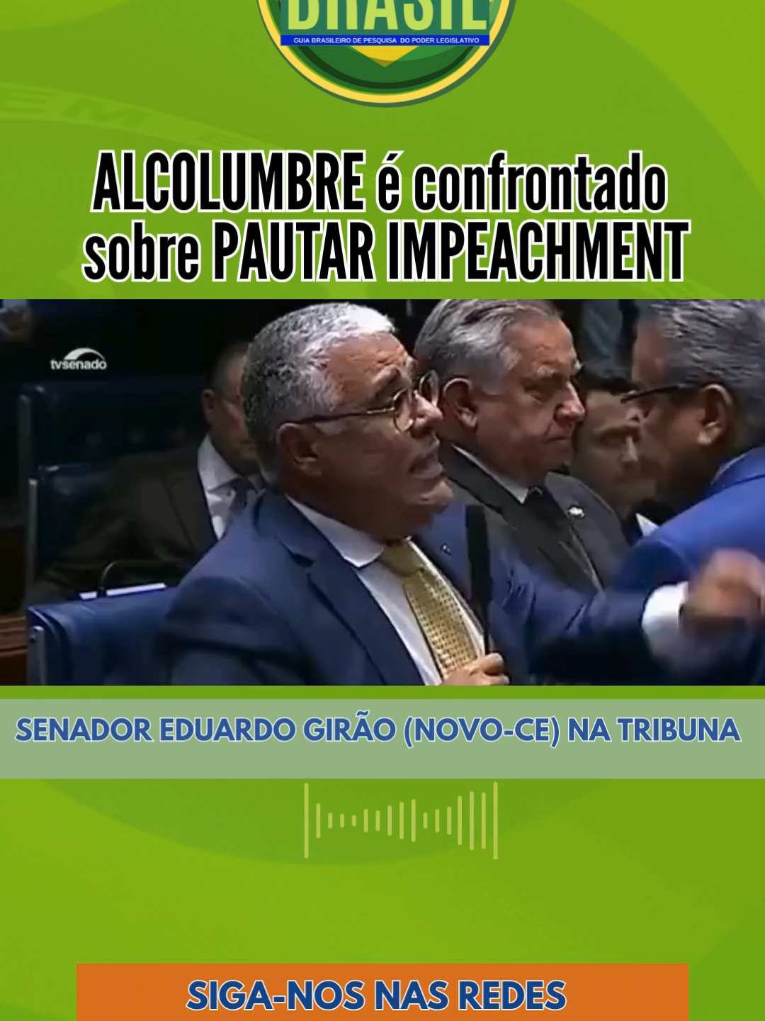 ALCOLUMBRE é confrontado por @eduardogiraooficial sobre PAUTAR IMPEACHMENT! #parlamentar #parlamentarbr