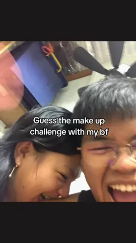 Guess the make up challenge w my bf HAHAHAHHAHAHAHA#fypp #foryou #fypシ゚ #challenge #bf 