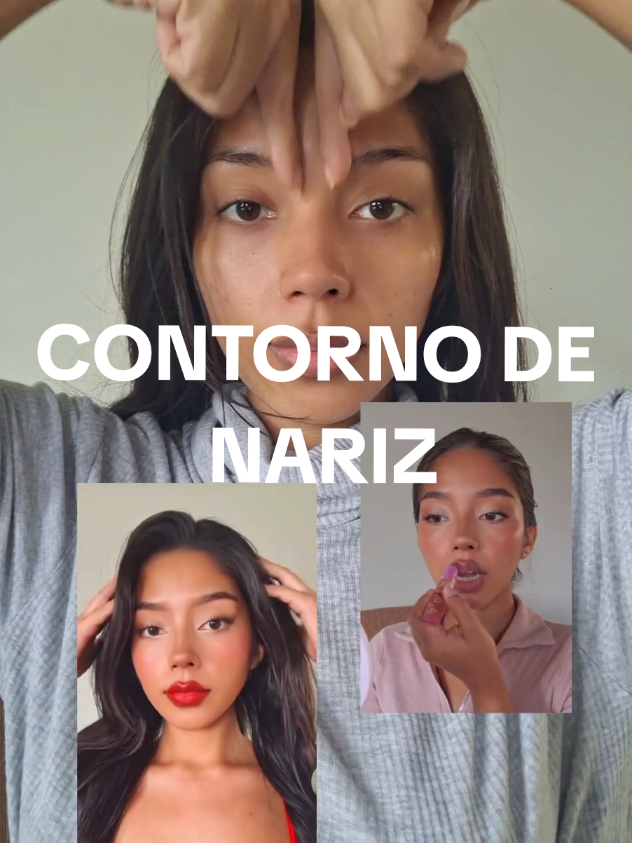 El tuto que varias me pidieron, última actualización🤎 Naricita chiqui✨️  #maquillajeprincipiantes #narizperfecta #contornodenariz #contour #buttonnosecontour 