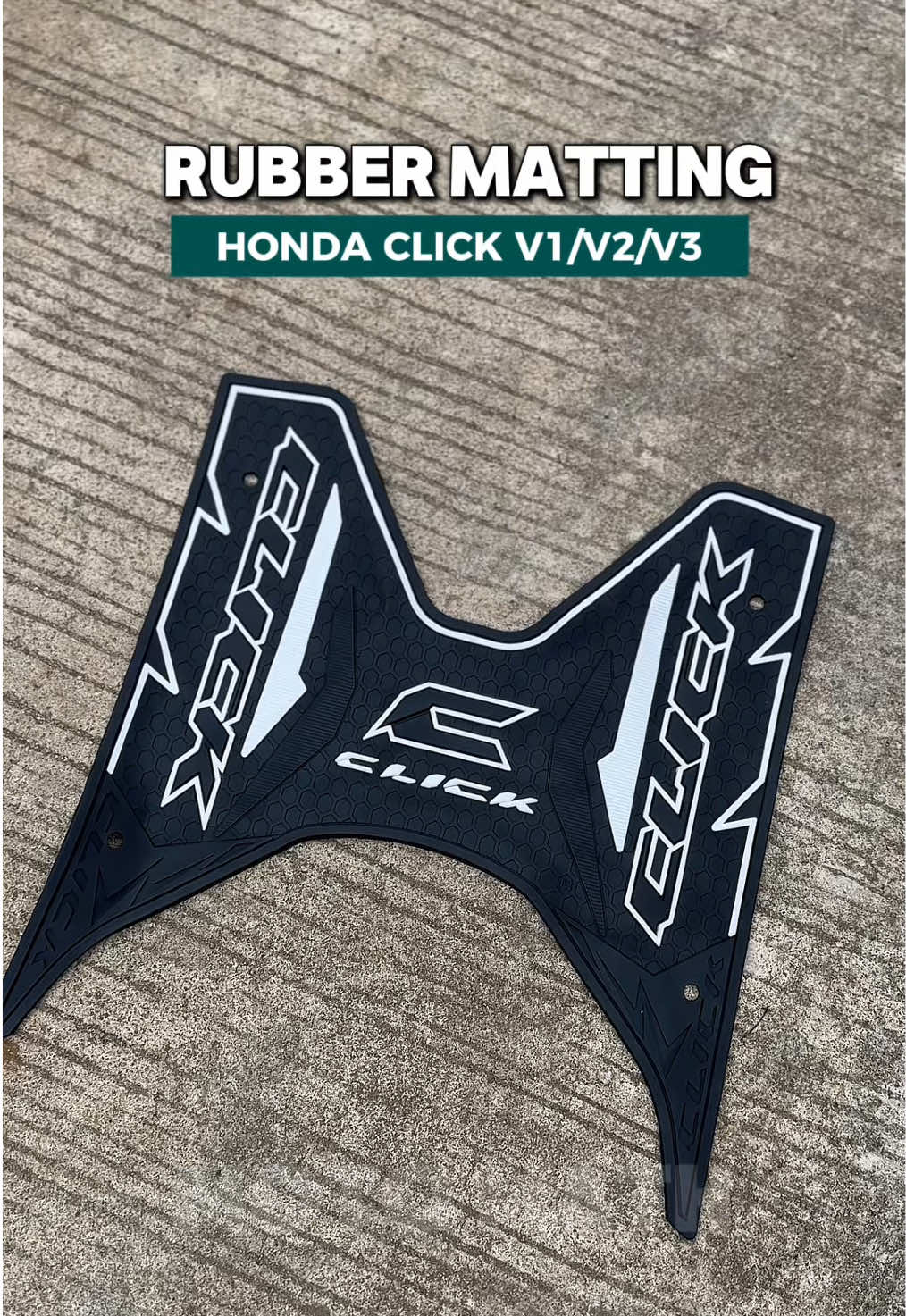 Rubber Matting for Honda Click 125 v1 v2 v3 #hondaclick #hondaclick125i #rubbermatting #click125i 