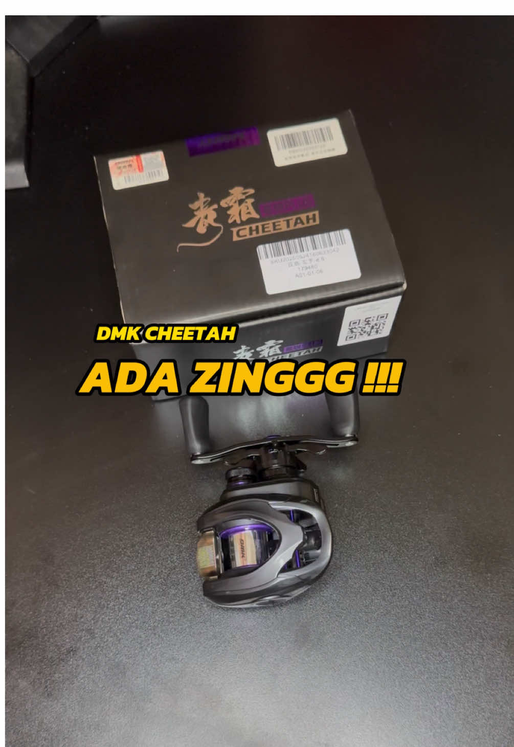 DMK CHEETAH, ada drag clicker dan zinggg😮‍💨 Dapatkan di beg kuning🛍️ #dmkcheetah #reelbc #reelcasting #fishing #fishingtiktok 
