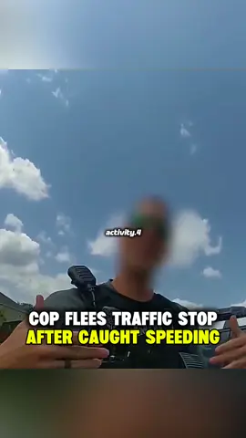 Cop FLEES Traffic Stop After Caught Speeding 😬 #bodycam #cops #usa #foryou 