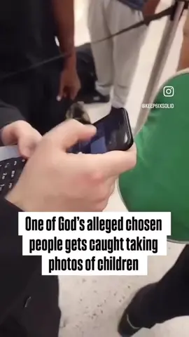 Jewish man caught taking pictures of young children in public is confronted by man #fyp #viralvideos #israel #gaza 