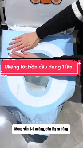 Có miếng lót bồn cầu dùng 1 lần này em yên tâm đi vệ sinh nơi công cộng hẳn, nhất là đối với trẻ con rất an toàn #mienglotboncau #mienglotboncaudung1lan #medogiadungtienich #dogiadungtienich #dogiadungthongminh 