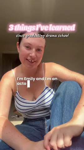 3 things I wish I knew before graduating drama school… #3 still stings 👀 🎭  #acting #actorlife #actingtips #dramaschool #actorjourney #actorsoftiktok #aspiringactor #creatives #fyp #unilife #SelfCare #actor 