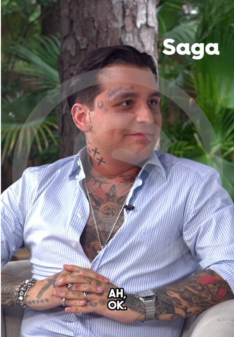 “Yo nací con un problema más cabr*n que se mujeriego. Yo nací con el alma bien enamorada” No te pierdas la entrevista completa con Nodal solo por La Saga. 🤠