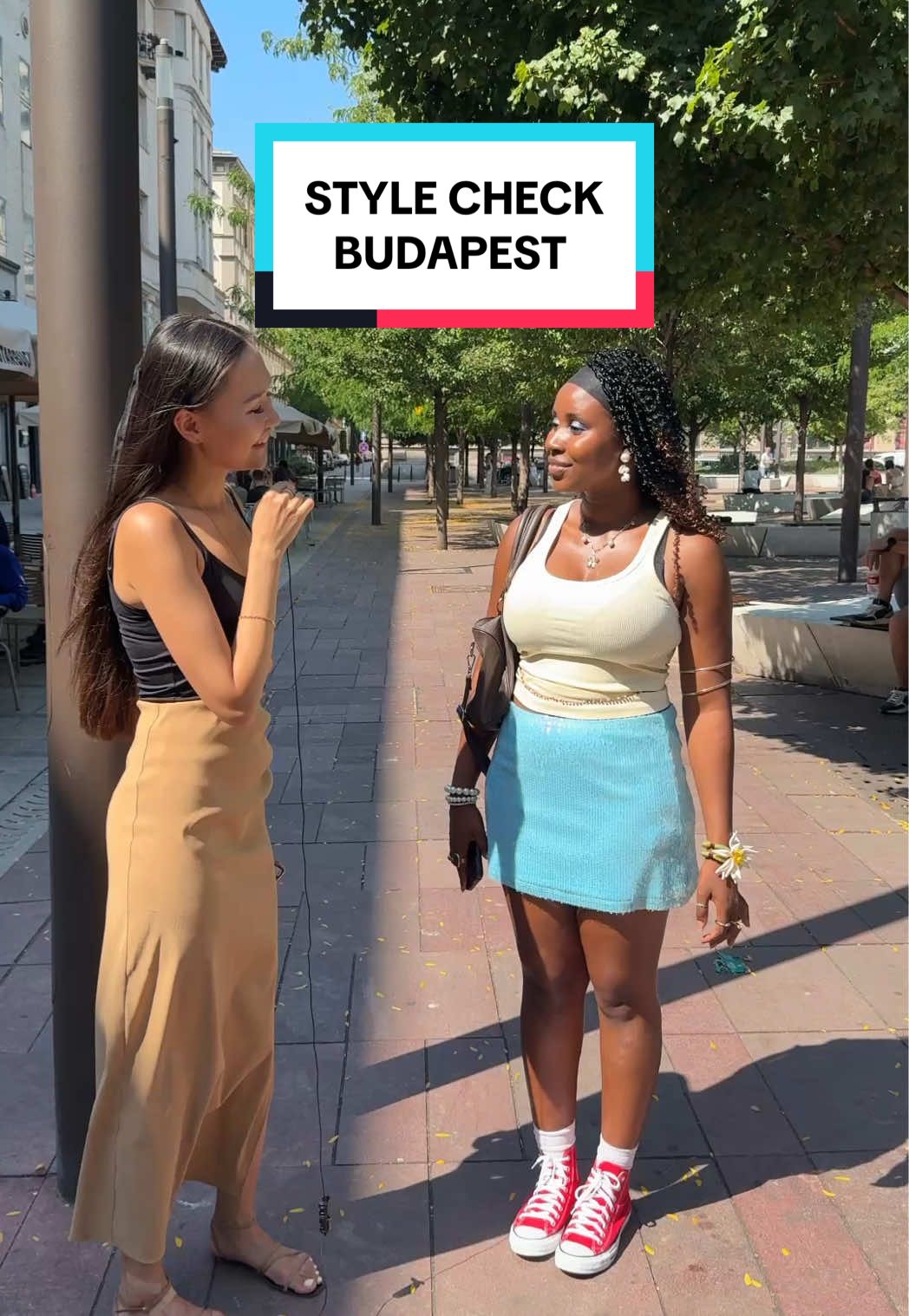 @Budapest blogger 🦋 Zee spotted in a stylish outfit ✨ She shared her go-to vintage shops and all the little outfit details 🛍💫 #stylecheck #budapest #Hungary #streetinterview #OOTD 