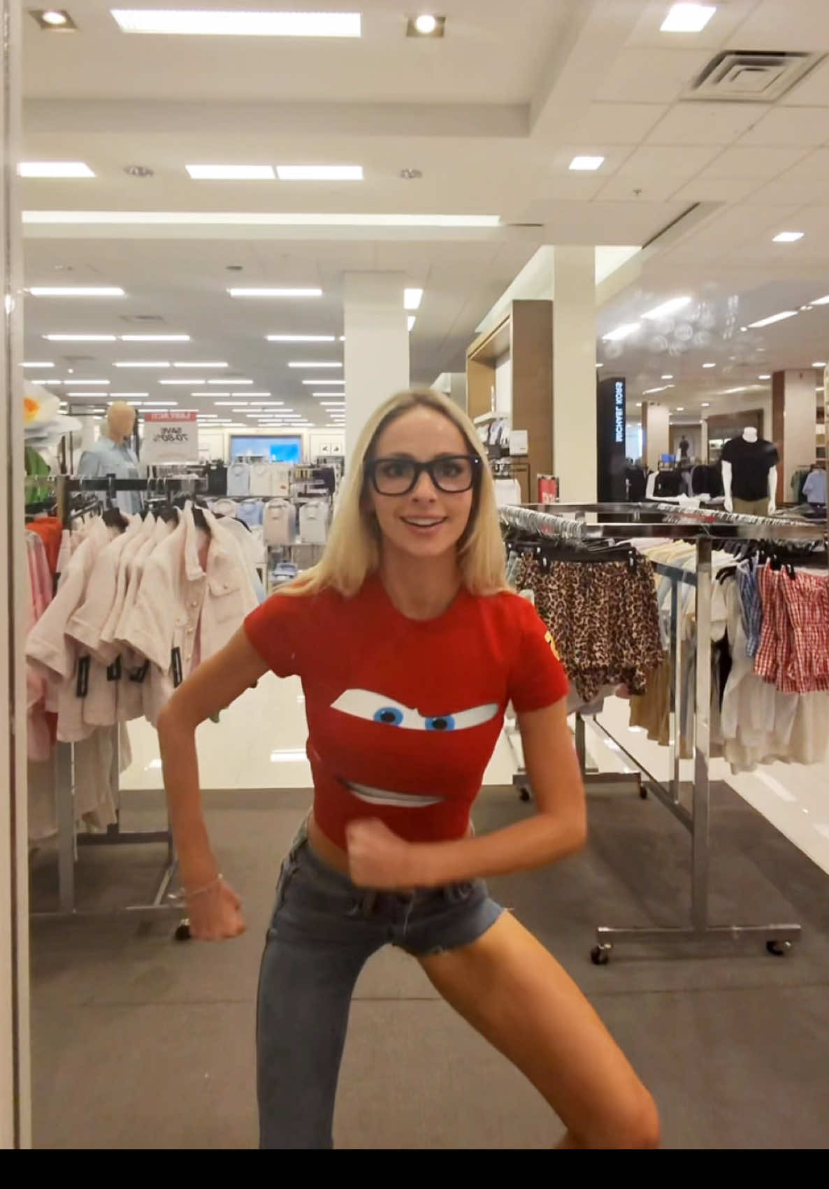 The worker called the cops on me at the end… #fyp #nataliereynolds 