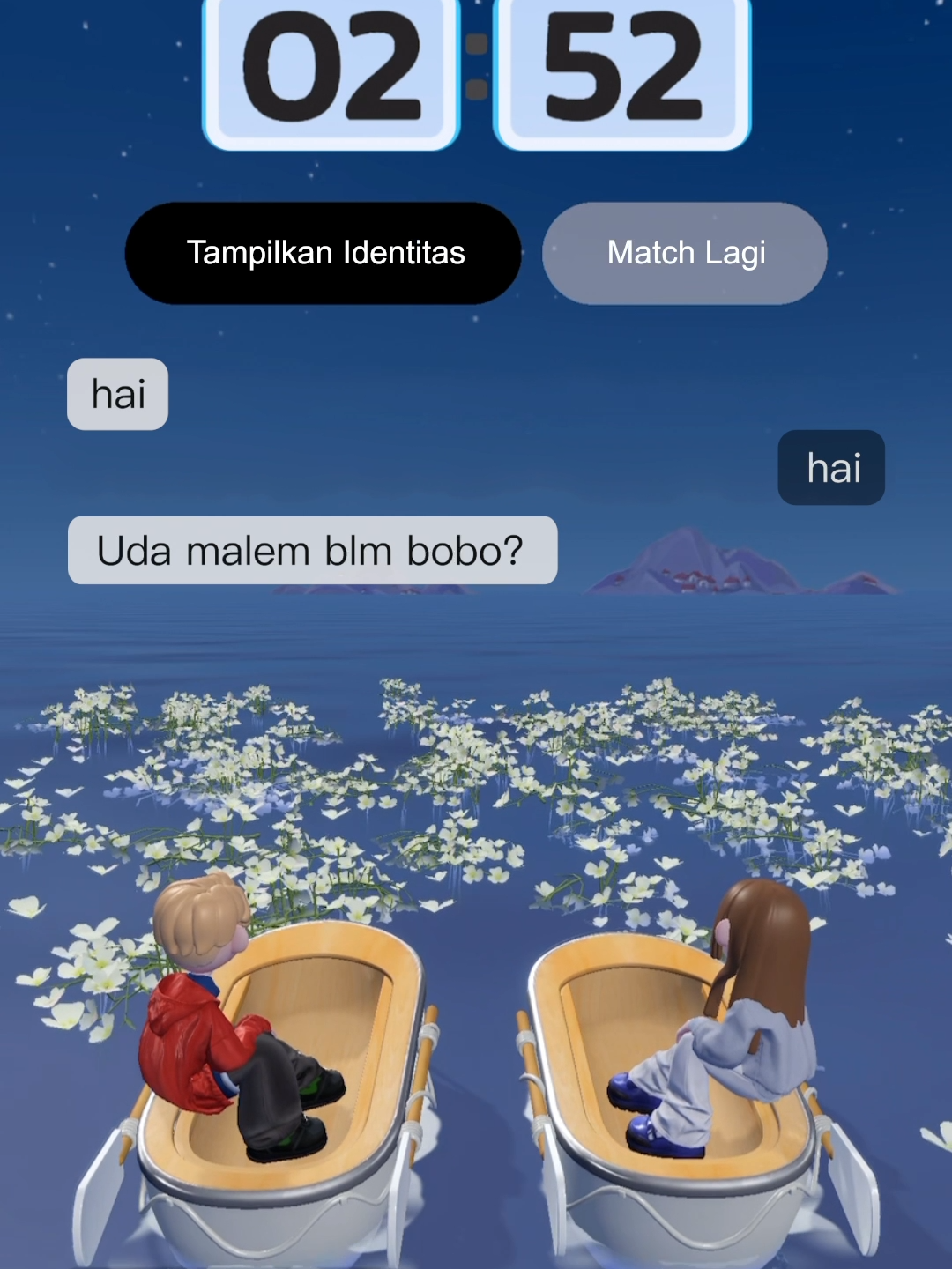 takut gabisa bobo coba ada dia.. #aplikasi #bondee #floating #sleepcall #GamerGirl 