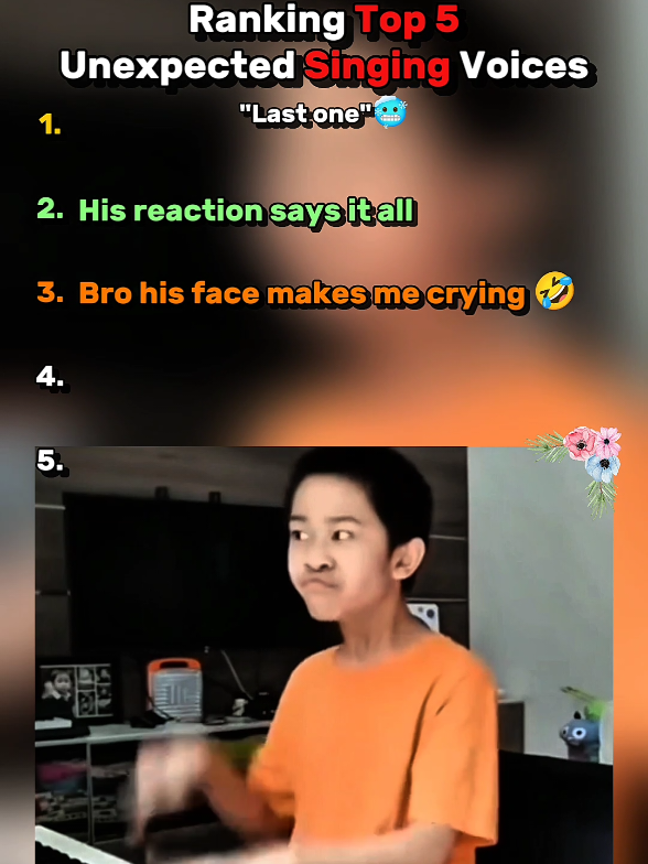 Ranking Top 5 Unexpected singing Voices  #ranking #top5 #unexpected #singing #singingvideo 