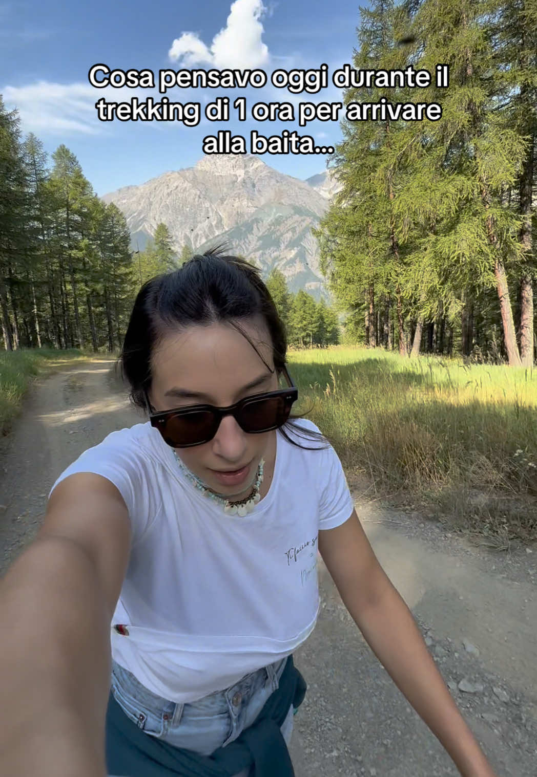 Dopo un’ora di trekking in salita… non pensavo più alla vetta, ma al menù della baita. 🏔️🍲  PRIORITÀ  #trekkingitalia #ciboitaliano #perteitalia #piemonte #ferie 