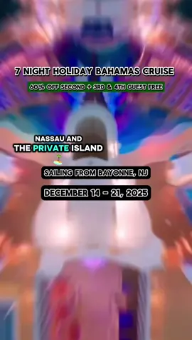 7 Night Holiday Bahamas Cruise  Sailing from New Jersey Deposit:$250 per person; Balconies start at $1,114 per person  #blackgirlstraveltoo #cruisetok #cruisetravel #cruisevacation #newjersey 