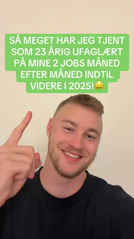 Så meget har jeg tjent på de forskellige jobs jeg har indtil vider i 2025!🤑 Hvor meget har du tjent? #foryou #viral #fyp #foryoupage 