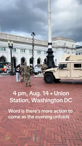 Sources on site are telling me more is to come and that, in the coming hour or two, law enforcement will begin clearing homeless encampments — confirmed by the White House. #washingtondc 