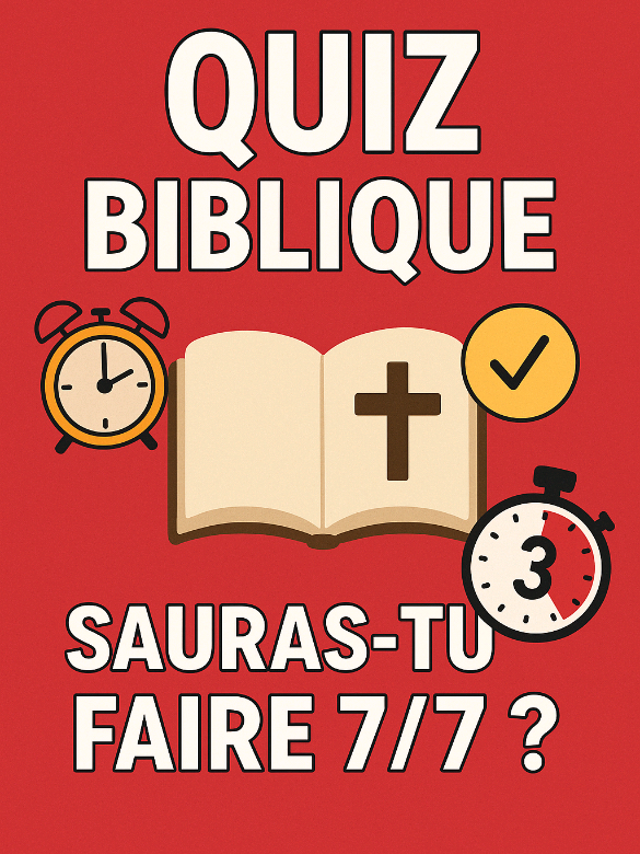 Seulement 5% réussiront ce Quiz Biblique ! 🙏💡 Pour toi. 🔥 Testez vos connaissances bibliques avec ce quiz captivant ! Pouvez-vous obtenir 10/10 ? 🙏 Commentez votre score et défiez vos amis à jouer aussi. 📖 La Parole de Dieu nous éclaire, mais… la connaissez-vous vraiment ? #fyp #BibleQuiz #foryou  #Foi #viral 