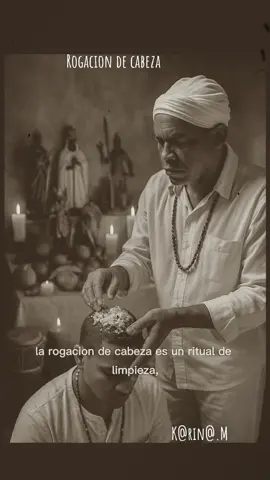 La rogación de cabeza, en la religión Yoruba, es un ritual para refrescar la mente y el espíritu, y también para asegurar el bienestar físico y emocional de la persona. El concepto de 