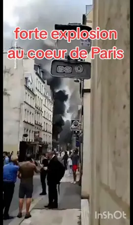 forte explosion au coeur de Paris  #paris #explosion #france #incendie 