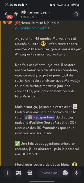 Serveur Discord en bio ou directement sur le site J'ai pris du temps mais je me remet au travail donc les recommandations comics venez directement me le dire sur le serveur discorde ! #bandedessinée #pourtoii  #spiderman #marvel #dccomics 