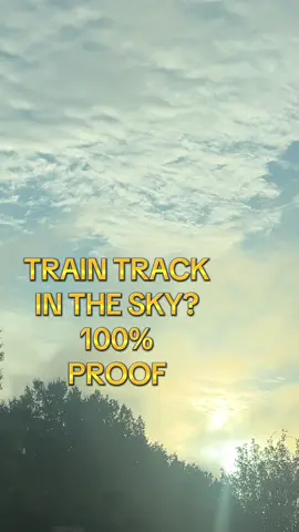 Train Tracks in the sky #sky #matrix #glitch #hidden #truth