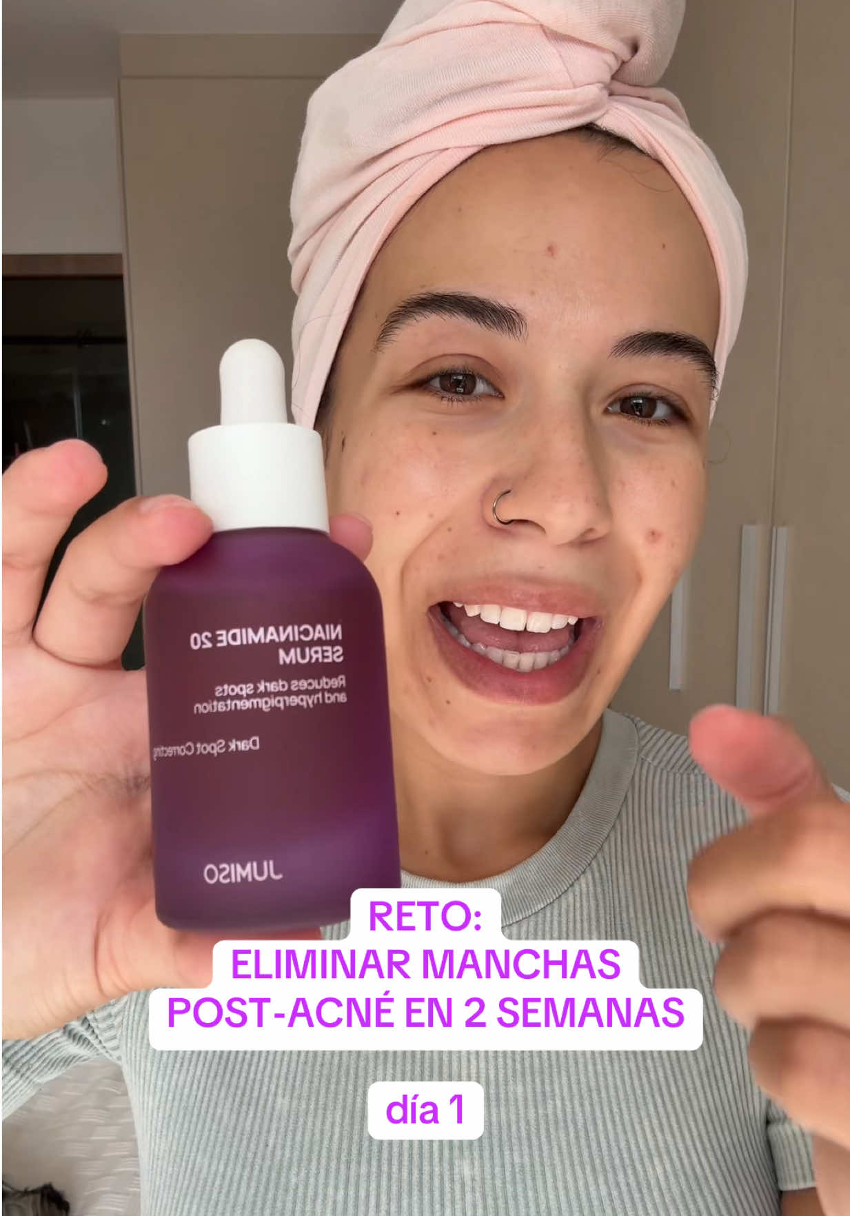 Jumiso saca un producto que parecía imposible en el mercado: niacinamida al 20%💜  avalan que es estable, y seguro para pieles sensibles! acompáñame en este reto y vamos a ver si se dan esos resultados que prometen 👀 #granos #manchas #acne #skincare #kbeauty 