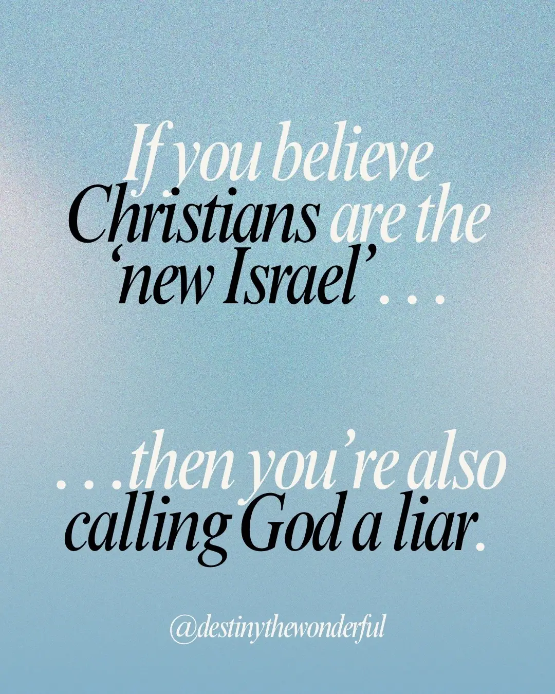 Do you believe God is faithful or not? #christian #Israel #christiantiktok #biblestudy #god 