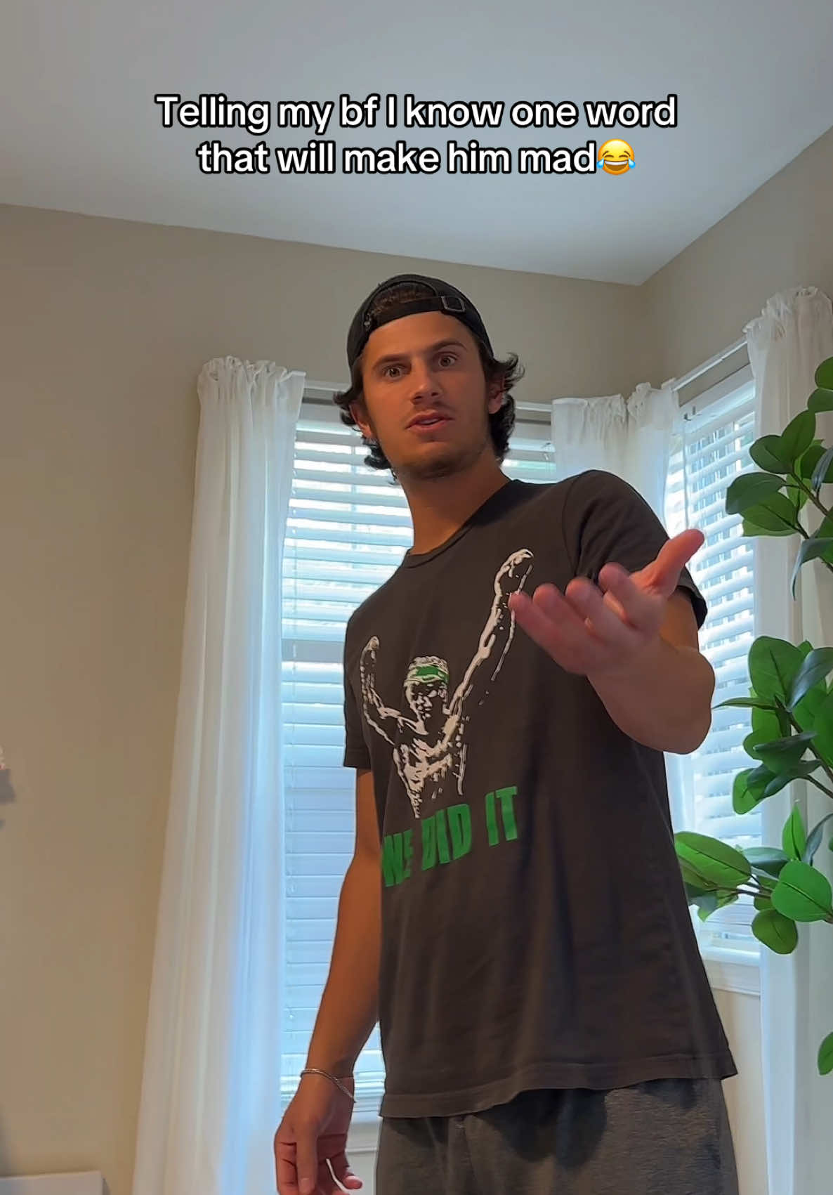 Not a moment of peace had while he’s packing for his boys trip 