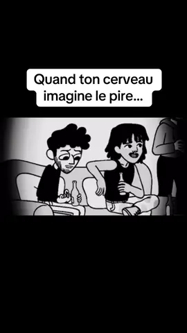 Ce moment où ton cerveau imagine le pire pour rien… #pensee #anxiete #cerveau #stress 