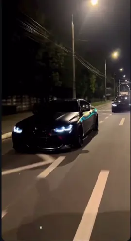 On a deux voitures sombre 😈                                                  #bmw #bmwm4     #streetcar #nightdrive            #blackonblack           