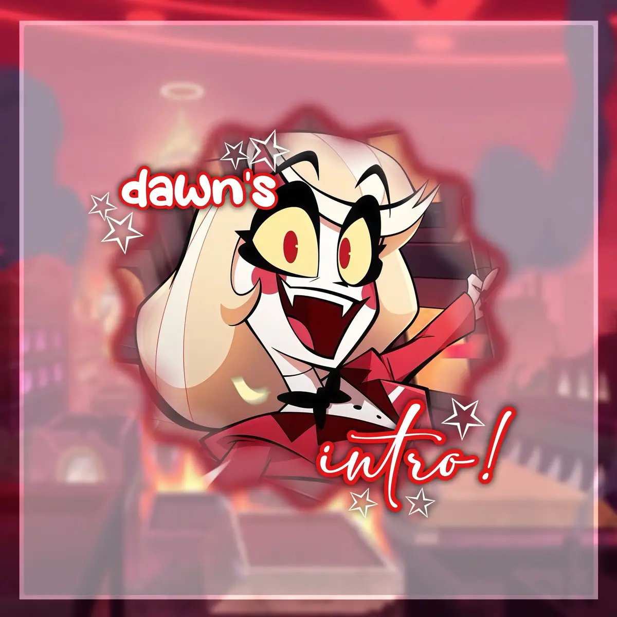 had to update it! thank you @୨୧  𓏼  lana <3 #gettoknowme #intro #charliemorningstar #hazbinhotel #vivziepop 