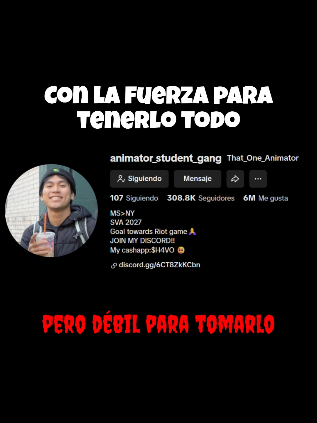 CON LA FUERZA PARA TENERLO TODO PERO DÉBIL PARA TOMARLO, ANIMADOR SIENDO OBLIGADO AL LADO OSCURO @animator_student_gang #foryoupage #paratii #paratiiiiiiiiiiiiiiiiiiiiiiiiiiiiiii #greenscreen #fpy