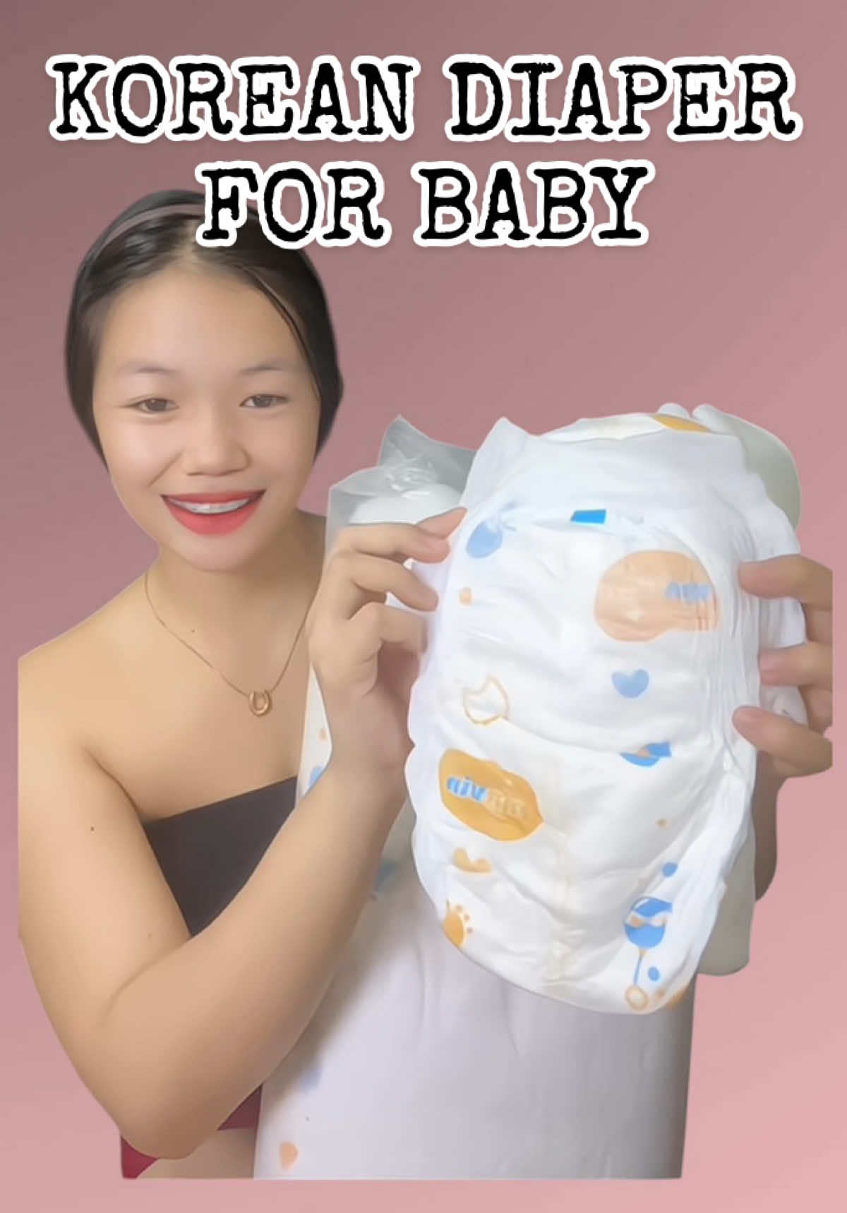 Korean diaper for your baby’s sensitive skin🫶🏻  #koreandiaper #babydiaper #diaperforbaby #koreandiaper50pcs #fyp 