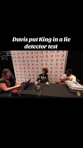 Davis asking king questions in a lie detector test #fyp #viral #imdavisss #king #liederectortest 